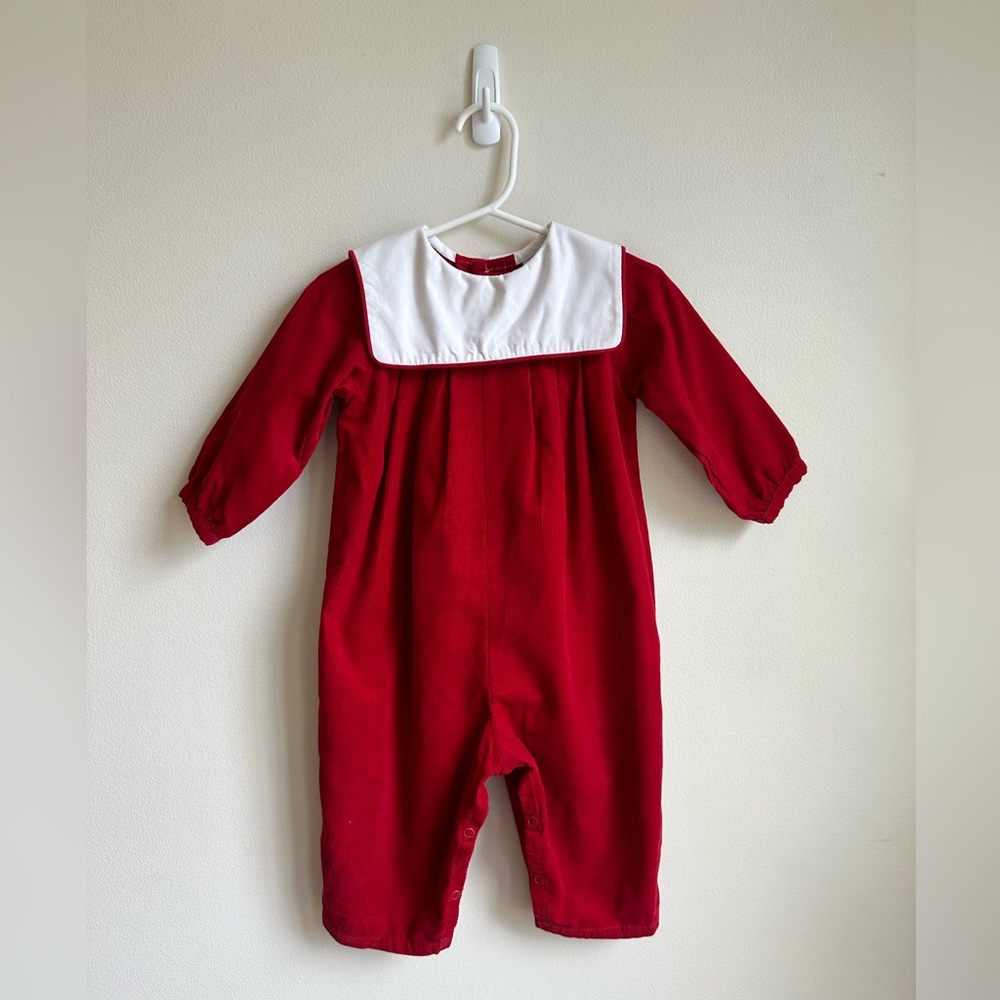 Bailey Boys Red Corduroy Dressy Bubble (18mos)